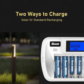img 2 attached to 8 Pack BONAI 600MAh High Capacity AAA Rechargeable Solar Batteries - Perfect For Solar Lights Replacement