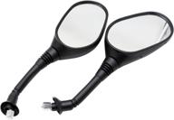 🔍 pro bat 8mm rearview mirror for gy6 50cc 125cc 150cc 250cc scooter moped motorcycle - motorcycle scooter atv dirt bike mirror (1 pair) логотип