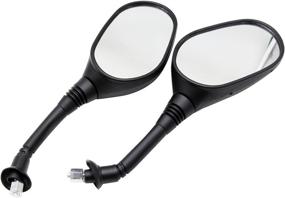 img 4 attached to 🔍 PRO BAT 8mm Rearview Mirror for GY6 50cc 125cc 150cc 250cc Scooter Moped Motorcycle - Motorcycle Scooter ATV Dirt Bike Mirror (1 pair)