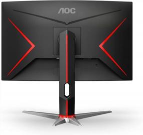 img 1 attached to AOC C27G2Z Frameless Ultra Fast Adjustable 1920X1080P 🎮 Gaming Monitor Curved - Enhanced Features for Optimal Gaming Experience