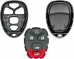 keyless2go replacement for new shell case and 5 button pad for remote key fob with fcc kobgt04a - shell only logo