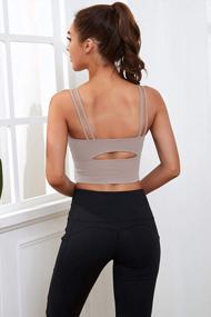 img 3 attached to Stay Comfortable And Stylish With Everrysea Women'S Longline Padded Sports Bra For Yoga And Fitness