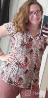img 1 attached to Stylish And Comfortable Boho Tops For Women: Floral V Neck Short Sleeve Blouses Perfect For Summer review by Hals Martin