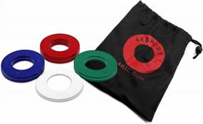 img 3 attached to Enhance Your Weightlifting Routine With 44SPORT Olympic Fractional Plates - 8 Piece Set Including 1/4, 1/2, 3/4 And 1 Lb Weights