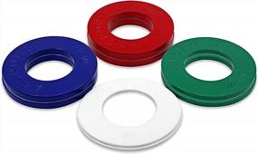 img 2 attached to Enhance Your Weightlifting Routine With 44SPORT Olympic Fractional Plates - 8 Piece Set Including 1/4, 1/2, 3/4 And 1 Lb Weights