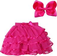 bgfks layered matching hairbow ballet girls' clothing via skirts & skorts logo