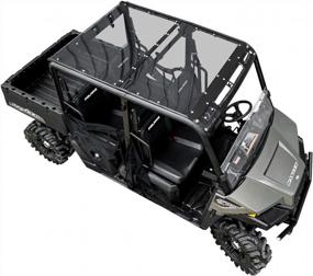 img 4 attached to Сделано в США 2017+ Polaris Ranger Midsize 570 Crew Roof - SuperATV Темный тонированный поликарбонат с герметичными краями для полной видимости и предотвращения утечек!