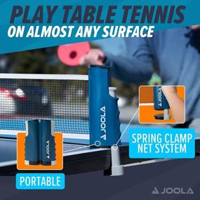 img 3 attached to Portable Ping Pong Net And Post Set - Fits Any Table, Stretches Up To 5.75' - Suitable For Tables Up To 2" Thickness - Comes With Optional Racket And Ball Set - Perfect Family Games