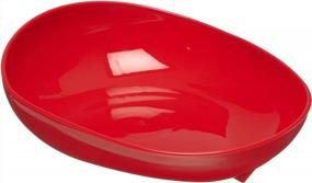 img 1 attached to SP Ableware Skidtrol® Scooper Dish With Non-Skid Base - Red (745371004)