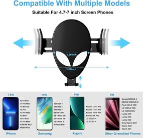 img 2 attached to GTIMLMC Wireless Car Charger Vent Mount Qi 15W Fast Charging 360° Rotating Auto Clamping Phone Holder Suitable For IPhone 13/12/11/ Pro/Max/X/XS/XR/8/8P Samsung S22/S21 /S20/S10/S9/S8/Note 20/10/9/8