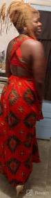 img 7 attached to Boho African Chic: женское плиссированное макси-платье Vimoisa с цветочным принтом и многосторонним V-образным вырезом