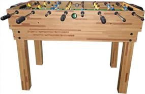 img 2 attached to Компактный комбинированный игровой стол HaxTON 4-в-1: бильярд, настольный футбол, аэрохоккей и шахматы для детей!