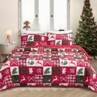 добавьте праздничного настроения в свою спальню с многоцветными рождественскими одеялами и наволочками tillyou's с принтом - размер queen (90"x96") логотип