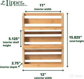 img 2 attached to Lipper International Bamboo 2 75 Inch Accommodates