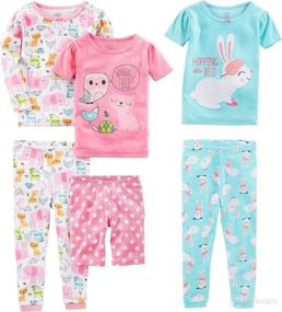 img 1 attached to Simple Joys Carters Toddler 6 Piece Apparel & Accessories Baby Girls ~ Clothing