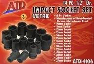 atd-4106 advanced tool 🔧 design 14-piece metric impact socket set логотип