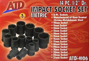 img 1 attached to ATD-4106 Advanced Tool 🔧 Design 14-Piece Metric Impact Socket Set