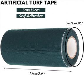 img 3 attached to 🌿 TYLife Artificial Grass Tape: Premium Synthetic Turf Seaming Tape for Lawns, Jointing Mats, and Connecting Fake Carpets - 6" X 16'