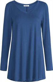 img 4 attached to Versatile And Comfortable: Esenchel Women'S Long Sleeves Tunic Top With Leggings Shirt