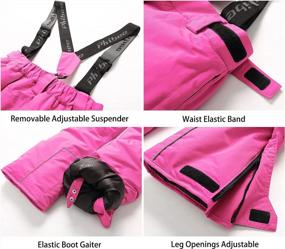 img 2 attached to Waterproof Polyester Snow Ski Pants For Girls With Windproof And Breathable Features By PHIBEE