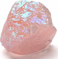 кусок кристалла розового кварца angel aura - высокоэнергетическое сырье cuarzo rosa titanium bonded - натуральный камень рейки для любви и страсти с информационной картой - семейное владение и управление логотип