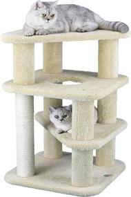 img 2 attached to 🐱 Upgrade your cat's playtime with the Go Pet Club Premium Carpeted Cat Tree