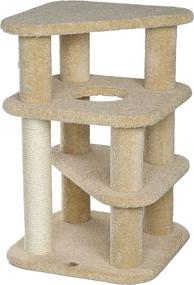 img 1 attached to 🐱 Upgrade your cat's playtime with the Go Pet Club Premium Carpeted Cat Tree