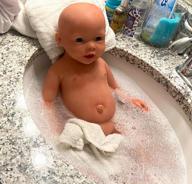 img 1 attached to 15 Inch IVITA Full Body Silicone Reborn Baby Doll Boy - Not Vinyl Material, Realistic Newborn Baby Doll review by Nate Mims
