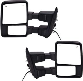 img 4 attached to 🔌 Pair of DEDC 08-15 Fit Power Heated Towing Mirrors for Ford Super Duty F250 F350 F450 with Signal Light, Compatible with 2008-2015 Models