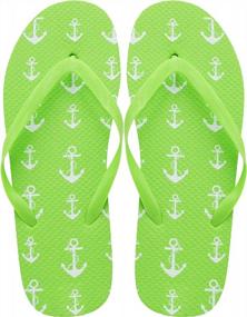 img 2 attached to 48 Pair Bulk Flip Flops In Assorted Colors For Men, Women, And Kids: Perfect For Beach Weddings, Pool Parties, And More!