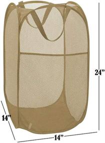 img 3 attached to Convenient And Durable Larpur Popup Mesh Laundry Basket - Collapsible And Portable