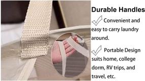 img 1 attached to Convenient And Durable Larpur Popup Mesh Laundry Basket - Collapsible And Portable