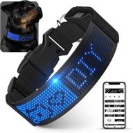 🐶 tenlox lighted dog collars, led scrolling display collar for dogs, usb rechargeable led dog collar for multiple pets, night walking dog collar light… логотип