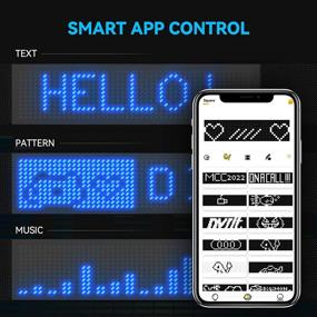 img 2 attached to 🐶 Tenlox Lighted Dog Collars, LED Scrolling Display Collar for Dogs, USB Rechargeable LED Dog Collar for Multiple Pets, Night Walking Dog Collar Light…