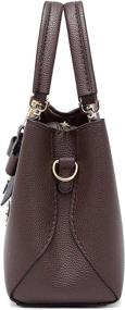 img 1 attached to Dreubea Handbag Shoulder Leather Crossbody Women's Handbags & Wallets - Totes