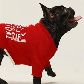 img 3 attached to Stay Warm in Style: Fitwarm Dog Sweater Love Puppy Clothes for Fashionable Canines