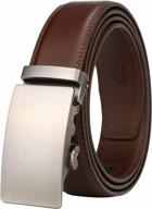lavemi men's real leather ratchet dress belt, cut to exact fit with elegant gift box - seo optimized логотип