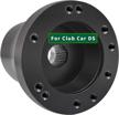 clubrally golf cart steering wheel adapter for club car ds-black logo