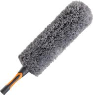 ultimate flex-and-stay microfiber feather duster with hand-grip // fits all extension poles // best quality for efficient cleaning (pole sold separately) logo