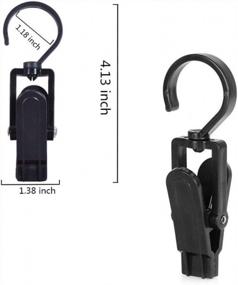 img 3 attached to Organize Your Laundry With VinBee'S Super Strong Swivel Hanging Hooks - 20 PCS (Black & White)