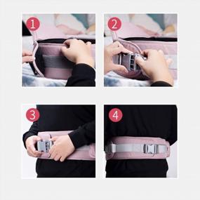 img 1 attached to Bebamour Waistband Extender Adjustable Extension Belt Fit For Bebamour Newborn Baby Carrier Front And Back(Mesh Grey)