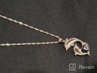 img 1 attached to Mothers Day Gifts for Women: 🐬 925 Sterling Silver Dolphin Necklace with Chain review by Dawn Wilkinson