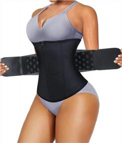 img 4 attached to Get A Slim Waist Instantly With Gotoly Women'S Waist Trainer Corset Cincher Belt!
