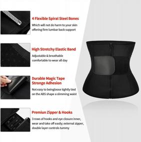 img 2 attached to Get A Slim Waist Instantly With Gotoly Women'S Waist Trainer Corset Cincher Belt!