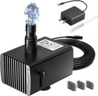 gaizerl submersible pet water fountain pump - 63gph cat dog pump with adapter for aquariums, fish tanks, ponds, pet fountains, hydroponics, and statuary logo