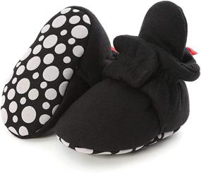 img 4 attached to 👟 Boys' Newborn Slipper Grippers Shoes in Booties for Birthday