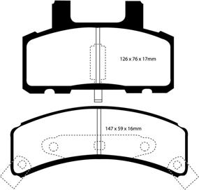 img 1 attached to 🚚 EBC DP61273 6000 Series Greenstuff Brake Pads for Trucks and SUVs