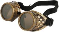 vintage brass steampunk welding gothic goggles glasses logo