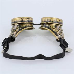 img 3 attached to Vintage Brass Steampunk Welding Gothic Goggles Glasses