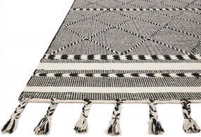 img 3 attached to Sleek And Modern: Loloi II Sawyer Collection Black Area Rug In Contemporary Design